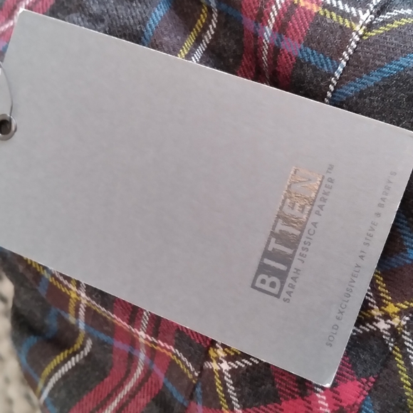 NWT - BITTEN by SJP Tartain Plaid Strapless Midi Dress, si… - Picture 4 of 8
